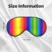 FoRes Rainbow Striped Eye Mask - Adjustable Light Blocking Sleep Mask for Adults | Unisex Black Design for Deep Rest - Buy Online on GoSupps.com