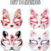 Stobok 10-Pack DIY Cat Masks - Unfinished White Masquerade Masks for Halloween Parties - Buy Online on GoSupps.com