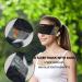 REEBENT Sleep Mask with Veil | 2 Storage Cases | 100% Light Blocking Cotton Eye Blinder | Ideal for Gift, Travel, Yoga | Best Sleeping Mask for Women and Men - Buy Online on GoSupps.com