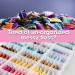 Embroidery Floss Organizer Box with 17 Compartments and 100 Cardboard Bobbins - Cross Stitch Supplies and Storage with Floss Number Stickers - Buy Online on GoSupps.com