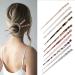 10 Pieces Leopard Print Acetate Hair Sticks - Vintage Styling for Women - Tortoise Shell Hairpins - Long Hair Accessories with Flannelette Bag - Buy Online on GoSupps.com