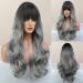 Buy Honybia Gray Ombre Wig - Long Synthetic Heat-Resistant Ponytail for Women | Perfect for Costumes & Parties - Buy Online on GoSupps.com