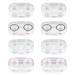 Exceart 1 sentence 8st glasses case mini contact lens container of transparent contact lens holder holder for eye care rice set for contact lenses storage box plastic