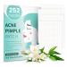 AMAINKI Spot Patches Clear Spot Remover Hydrocolloid Patches Spot Patches Hydrocolloid Pimple Patches for All Skin Types(252 Patches) transparent colour