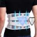 Back Support Belt Add Lumbar Pad for Men & Women Back Brace with 4 Stays and Lower Back Pain Relief Removable Breathable Anti-skid lumbar support belt for Herniated Disc Sciatica Scoliosis Large(Fit waist:37"-45")