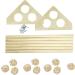 Allazone Wooden Chicken Batch Rods with Rattan Balls - 10-Piece Set for Chickens Roosters & Large Parrots - Buy Online on GoSupps.com