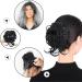 Long beard ball head wig bun grab clip Fluffy natural scrunchie bridal cocktail hairpin Messy Hair Bun Extensions Curly Wavy Hair Scrunchies Ponytail Hair Extensions (Natural Black) - Buy Online on GoSupps.com