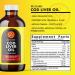 NGL Wild Icelandic Cod Liver Oil 1100mg Omega-3 + Vitamin A & D - Heart, Brain Health & Joint Support - 8 fl oz - Buy Online on GoSupps.com