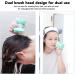 Sonew Dual Head Facial Cleansing Brush | Silicone Scalp Scrubber & Exfoliator for Home & Travel | International Shipping - Buy Online on GoSupps.com