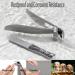 Nail Clipper Angled Head Long Handled Toenail Clipper for Seniors Thick Nails Premium Steel Nail Cutter Trimmer with Metal Nail File for Men and Women (Silver) - Buy Online on GoSupps.com