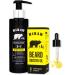 Heraw Premium beard care set: Nourishing beard oil & 2-in-1 facial and bar cleaner-for softer beard & clear skin 30ml + 200ml Heraw Bart care set for men