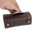 Portable robust shaving bag cosmetic bag for the shaving brush for men to shave Tools for home use (black) black