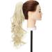 S-noilite Curly Wavy Ponytail Extension Claw Clip Synthetic Hairpiece 18 - 145g Bleach Blonde - Buy Online on GoSupps.com