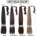 Ponytail Extensions Tie Fake Hair Extensions Long Synthetic Braided Ponytail Hair Extension for Women Hairpiece Pony Tail with Hair for Women(Color:Natural Black) - Buy Online on GoSupps.com