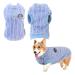Fleece Dog Jumper Small Dog Hoodies Puppy Jumper Warm Dog Pullover Sweatshirt Cat Jumper Dog Sweater Vest Pet Winter Outfit Dog Clothes for Small Puppy Chihuahua Bichon Corgi Yorkshire (XL/Blue) XL/35cm Blue