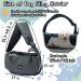 NATUYA Dog Sling Carrier - Dark Grey, 8-15 lbs - Breathable Hands-Free Travel Bag for Small Dogs - Adjustable Strap & Pocket - Ideal for Outdoor Hiking - Buy Online on GoSupps.com