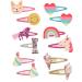 SUpoetry 12 Pieces Glitter Hair Clips Glitter Hair Clips for Girls Cute Girl Hair Clips Sparkling Hair Clips for Little Girls to Dress Up