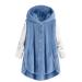Hanxiulin coat plush jacket hoodie jacket oversize winter coat ladies hoodie hooded sweater winter color variants transition jacket ladies trench coat windproof bladder fleece jacket fluffy jacket 3xl blue