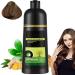 Black Hair Dye Shampoo Natural Hair Color 500ml Herbal Ingredients Non-Irritating Odorless White Hair Dye White Foam Cream Non-Stick Scalp Dye Shampoo for Women Men brown - Buy Online on GoSupps.com