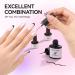 Gelike ec Nude Gel Polish Set - Sheer UV Pink French Tip Polish with Black White Gel Liner for Nail Art Design - 7ML 6PCS - Buy Online on GoSupps.com
