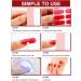 Kalolary 20Pcs Gel Nail Polish Stickers - Jujube Red Full Wraps with UV/LED Cure - Nail Strips for Women & Girls - Buy Online on GoSupps.com