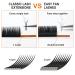 Self-Fleeled Easy Fan Lashes | Volume Technology | C D Curl | Individual Length Black 10mm | .03 .07 .10 | Wimpernextension - Buy Online on GoSupps.com