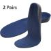 Shoe Insoles for Flat Feet & High Arches - 1.1in Arch Height Unisex Hard Bottom EVA Support (2 Pairs - Buy Online on GoSupps.com