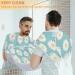 Daisies Flower Painting Beard Bib Apron - Non-Stick Waterproof Hair Catcher for Men | Perfect Grooming Gift with Suction Cups - Buy Online on GoSupps.com