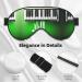 SSIMOO Green & White Piano Keys Print Eye Mask | Ultra-Soft Light-Blocking | Best Comfort for Restful Sleep | International Shipping Available - Buy Online on GoSupps.com
