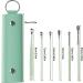 Ear Wax Removal - Ear Spoon Curette | Earwax Remover Tool With 6 Ear Set | Stainless Steel Ear Cleaner Curette With Storage Box For Adults Men And Women | Ear Cleansing Tool Set Light Green - Buy Online on GoSupps.com