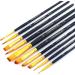 Transon 20pcs Art Painting Brush Set for Acrylic Watercolor Gouache - Ideal for Hobby, Crafts, Face Painting - Black - Buy Online on GoSupps.com