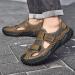 Buy Kaeaeilss Men's Leather Sandals - Comfortable Beach & Hiking Shoes Summer Trekking Footwear EU Size 41 Brown - Buy Online on GoSupps.com