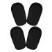 FRCOLOR 4pcs Inner Height Increasing Insole Heel Lifts for Shoes Non- Shoe Height Increaser Athletic Insoles for Men Breathable Heighten Insole Foot Invisible High Shoes Man Black 11X6X1.5CM