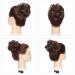 Buy Silk-Co Hair Part with Rubber Band | Wavy Soft Hair Extensions for Messy Bun Updos Medium Brown & Red-Brown (35g) - Buy Online on GoSupps.com