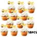 18pcs Honey Bee One Dessert Cupcake Topper Bumble Bee Garden Theme Decor Supplies Baby Shower Gender Reveal Announcement Happy Birthday Party Decorations Gold Glitter - Buy Online on GoSupps.com