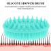 HEALLILY Baby Silicone Bath Brush for Cradle Cap | Soft Hair Massage Scalp Massager for Newborns, Toddlers, Kids | Shower Green - Buy Online on GoSupps.com