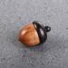 Mini Acorns Decor | 10Pcs Solid Wood Craft Pill Boxes - Portable Sandalwood Storage for Tablets & Medicines - Buy Online on GoSupps.com