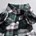 Yowablo Plaid Pet Shirt - Stylish Green Dog Shirt (Size S) for International Shipping - Buy Online on GoSupps.com