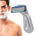 Premium Waterproof Manual Razor for Men - Portable Precise 6-Blade Shaver with Removable Quick Cutter (Matt Silver) - Buy Online on GoSupps.com