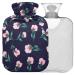 Naanle spring flowers hot water bottle with reference warm and cold therapy Transparent hot water bottle 1l warm steadel for bed handfoot heat pain relief