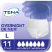 Tena Incontinence Underwear for Overnight Unisex Large 11 Count Large 11 count Solid - Buy Online on GoSupps.com