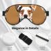 Cute Animal Farm Dog Print Double-Sided Eye Mask Soft and Light Blocking for Enhancing Sleep Quality - Buy Online on GoSupps.com