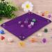SIQUK Double Sided Dice Tray - Folding PU Leather & Dark Violet Velvet Holder - Buy Online on GoSupps.com