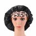 3 Pack Satin Hair Bonnets for Women - Adjustable Shower Caps for Sleep and Bathing - Buy Online on GoSupps.com