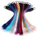 minkissy 3 Sets Curly Wig Human Hair Colorful Wigs Hair Ties Kids Hair Braided Wig Hair Extensions Colored Micro Braid Hair Wig Ponytail Hair Tie Girls Ring Pigtails Ponytail Holder Ring - Buy Online on GoSupps.com
