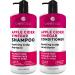 Apple Cider Vinegar Shampoo and Conditioner Set - Sulfate and Paraben Free Anti Dandruff Soothing Scalp Treatment with Biotin  Keratin  Avocado  Coconut  Argan Oil  Men and Women  2 x16 Fl Oz