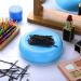 Magnetic Round Pincushion Holder with 90 Hair Clips - Blue | Multi-Function Pin Storage Tool for Sewing Needles and Hair Clips - Buy Online on GoSupps.com