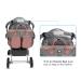 Pomelo Best Waterproof Diaper Bag | Multifunctional Travel Bag with Stroller Hooks & Adjustable Strap - Pink & Gray - Buy Online on GoSupps.com