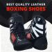 Right Punch Professional Boxing Shoes - Breathable Wrestling & Training Shoes for Adults & Youth - Non Slip Lightweight Boots with Rubber Sole - Size 11, Black - Buy Online on GoSupps.com