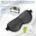 Silk Sleep Mask 100% Mulberry 22 Momme Soft Eye Mask for Women/Men - Includes Earplugs & Satin Travel Bag - Black, Size L - Buy Online on GoSupps.com
